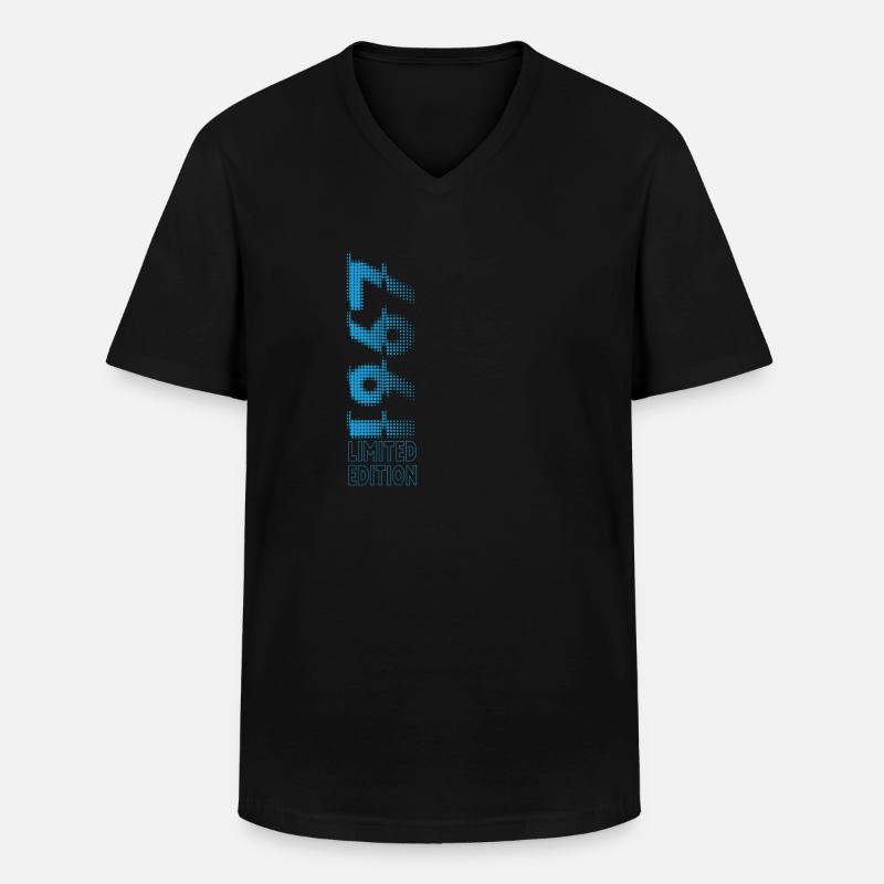 Limited Edition 1967 Graffiti - Männer-T-Shirt mit V-Ausschnitt - Schwarz