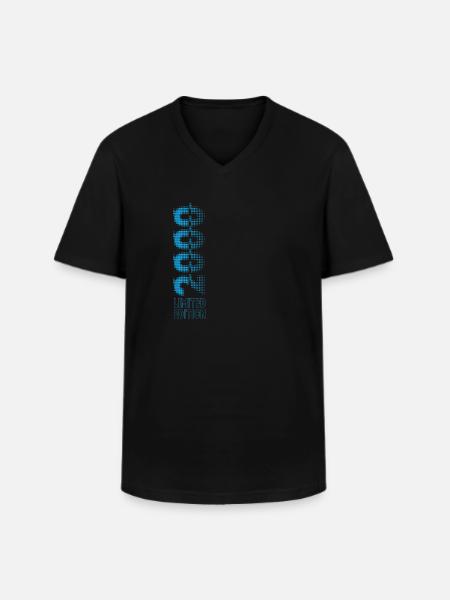 Limited Edition 2000 Graffiti - Männer-T-Shirt mit V-Ausschnitt - Schwarz