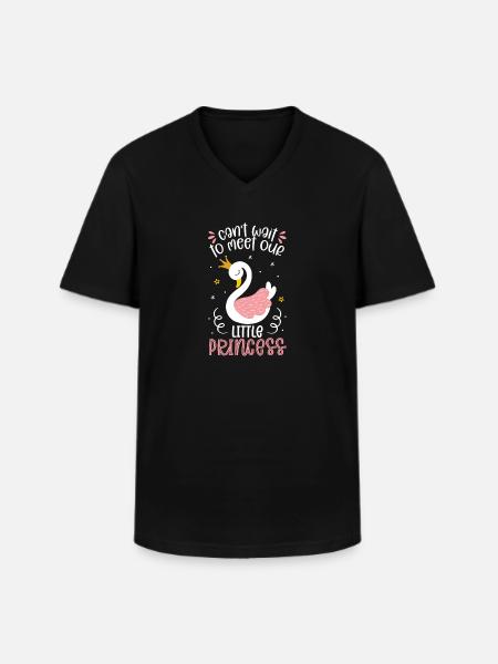 Cant Wait To Meet Our Little Princess - Men's V-Neck T-Shirt - black