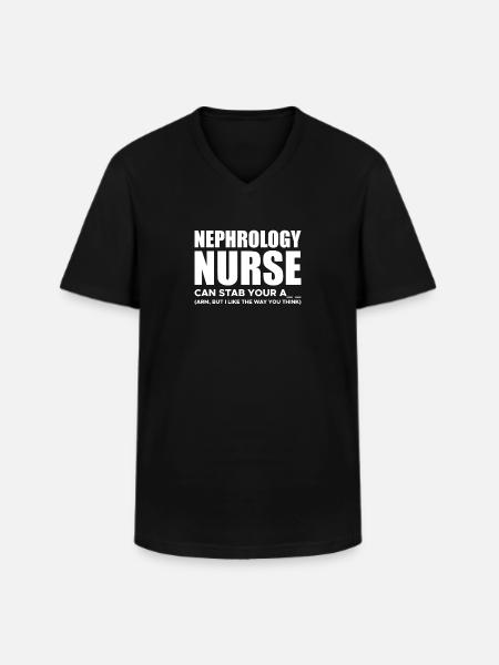 Nephology Nurse Shirt Gift - Men's V-Neck T-Shirt - black