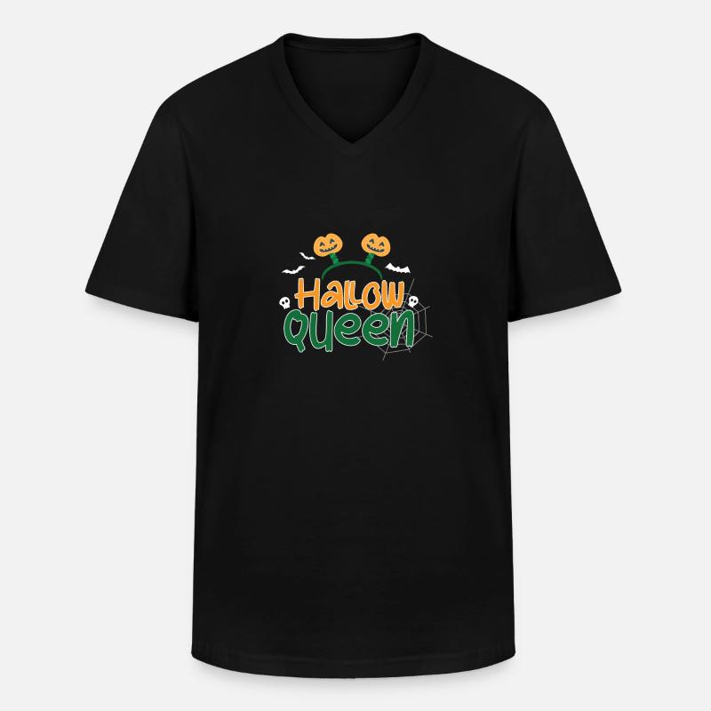 Hallow Queen - Männer-T-Shirt mit V-Ausschnitt - Schwarz
