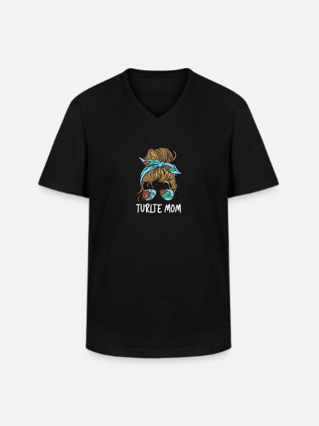 Turtle Mom Wife Sunglasses Headband - Men's V-Neck T-Shirt - black