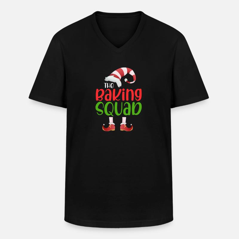 The Baking Squad - Männer-T-Shirt mit V-Ausschnitt - Schwarz