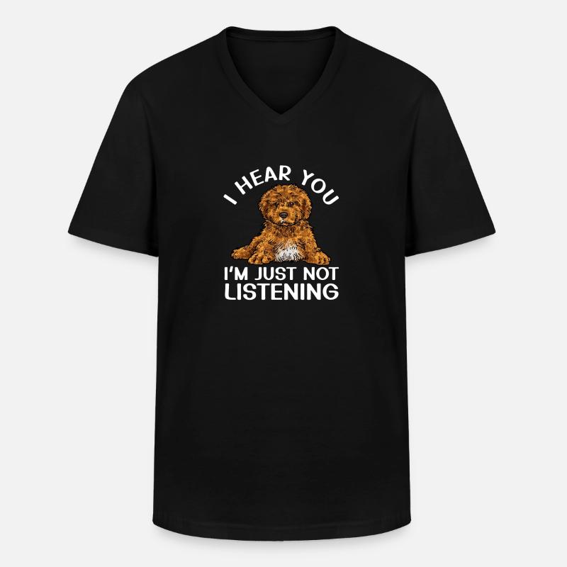 Cavapoo Cavoodle Capoodle Dog - Men's V-Neck T-Shirt - black