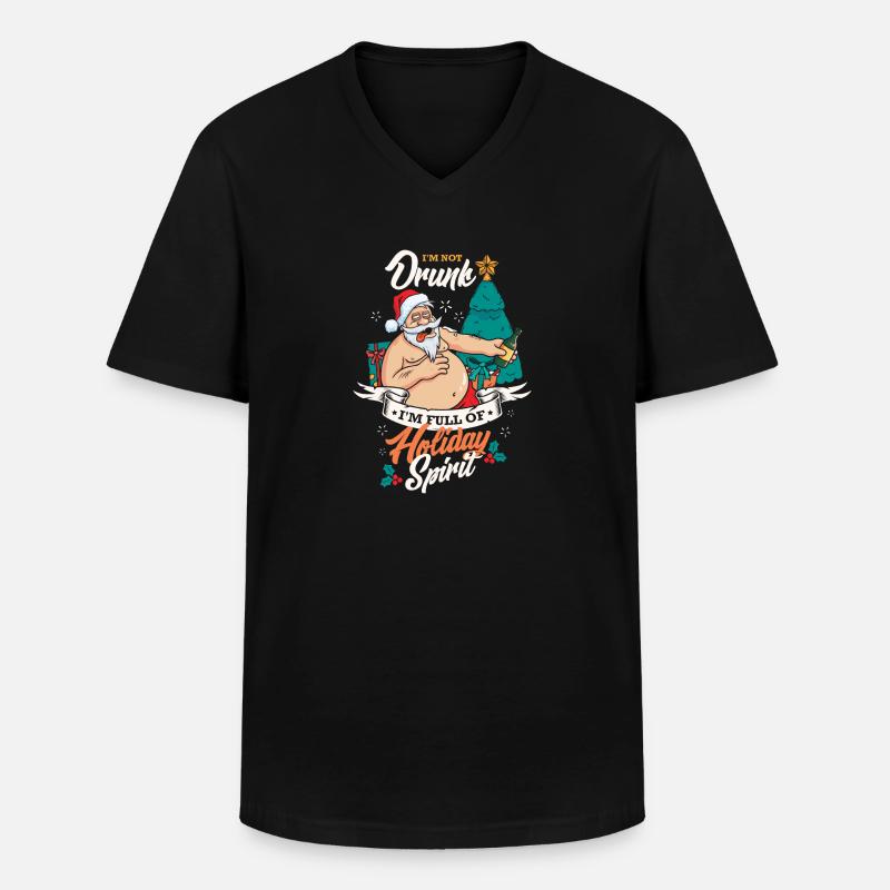 I am not drunk - Männer-T-Shirt mit V-Ausschnitt - Schwarz