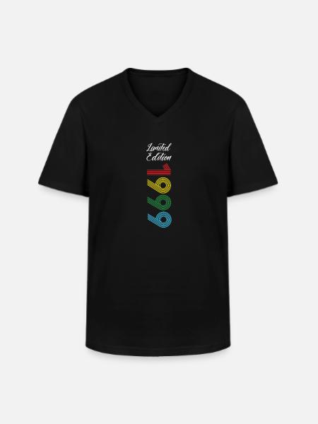 Édition limitée 1999 - T-shirt col V Homme - noir