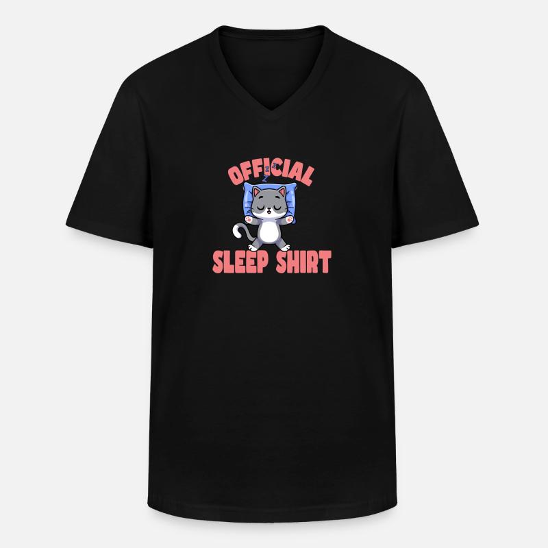 Gute Nacht - Männer-T-Shirt mit V-Ausschnitt - Schwarz