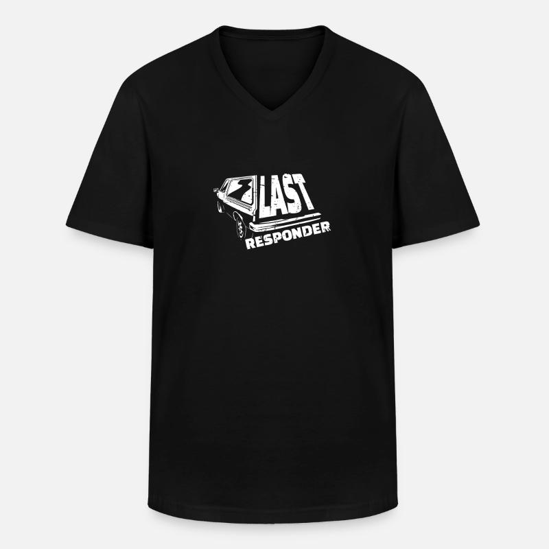 Leichen Bestatter Shirt Geschenk - Männer-T-Shirt mit V-Ausschnitt - Schwarz