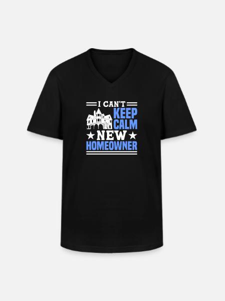 Queen bought homeowner homeowner - Men's V-Neck T-Shirt - black