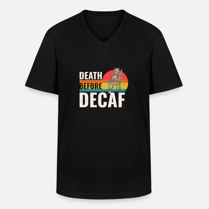 Décès devant la DDC - T-shirt col V Homme - noir