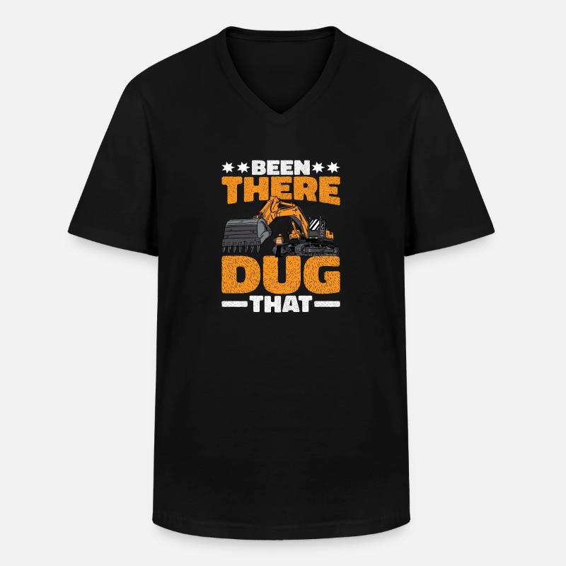 Been There Dug That 4 - Männer-T-Shirt mit V-Ausschnitt - Schwarz