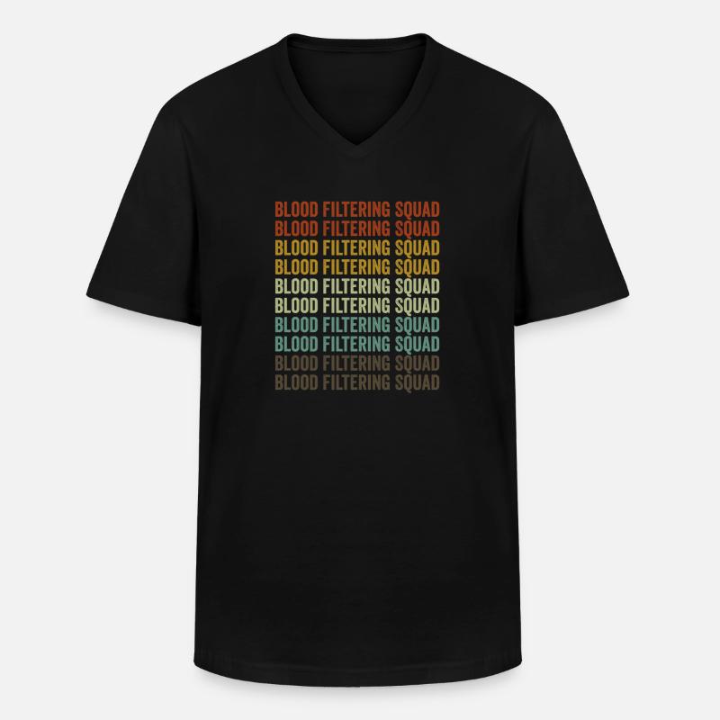 Blutfiltrationstrupp Dialyse-Techniker - Männer-T-Shirt mit V-Ausschnitt - Schwarz