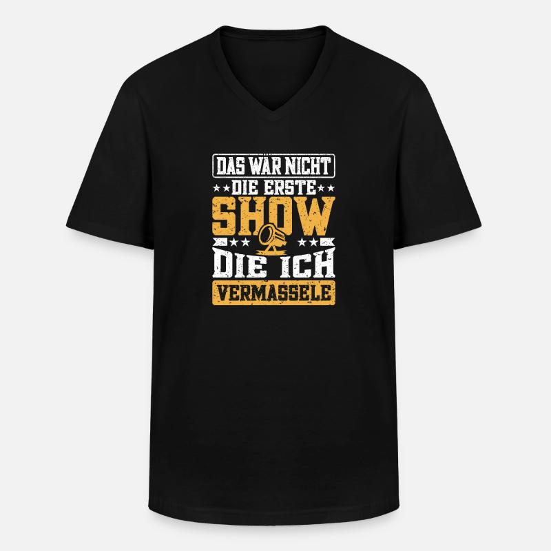 Lichttechnik Beleuchtungstechniker Lichttechniker - Männer-T-Shirt mit V-Ausschnitt - Schwarz