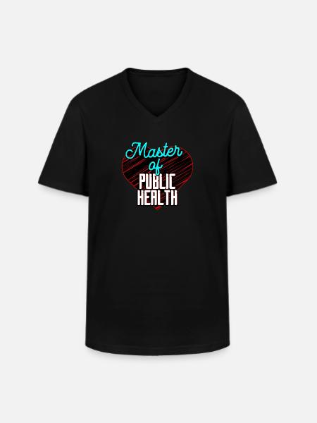 Master of Public Health - Men's V-Neck T-Shirt - black