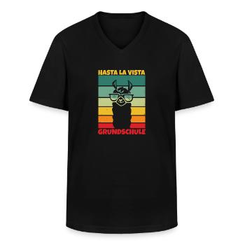 Grundschul Abgänger 2026 Grundschule Abschied - Männer-T-Shirt mit V-Ausschnitt - Schwarz - Vorne - AI Model Male 178 dark (178cm)