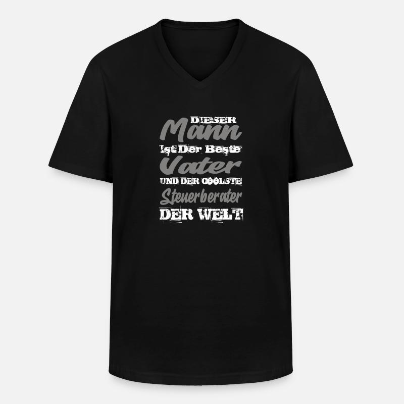 Steuerberater - Männer-T-Shirt mit V-Ausschnitt - Schwarz