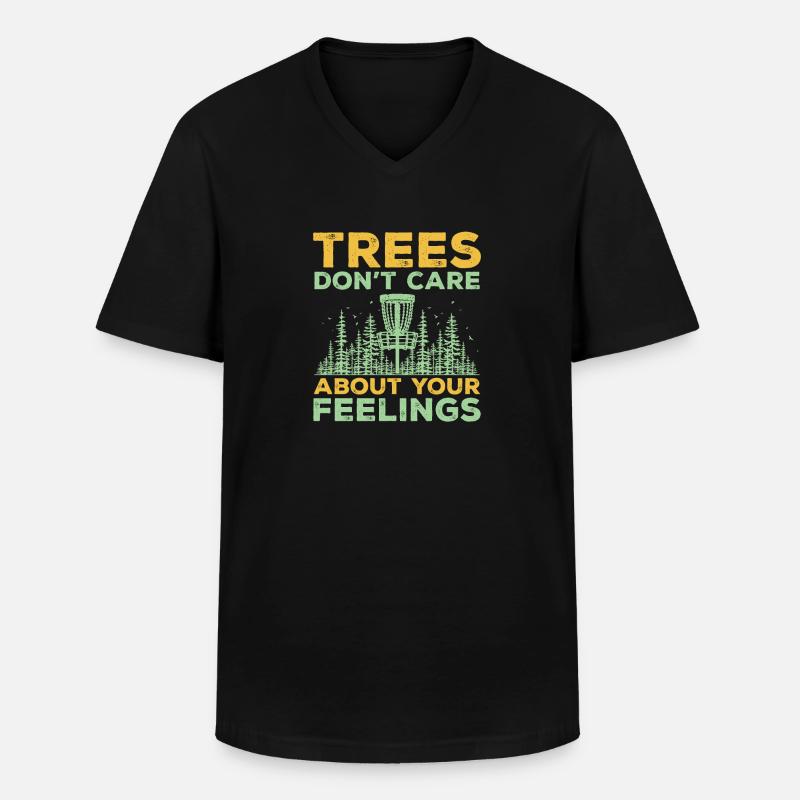 Discgolf Disc Golf Frisbee - Männer-T-Shirt mit V-Ausschnitt - Schwarz