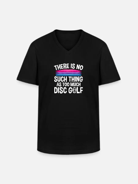 Discgolf Disc Golf Frisbee - Men's V-Neck T-Shirt - black
