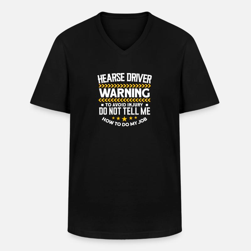 Leichenwagenfahrer - Männer-T-Shirt mit V-Ausschnitt - Schwarz