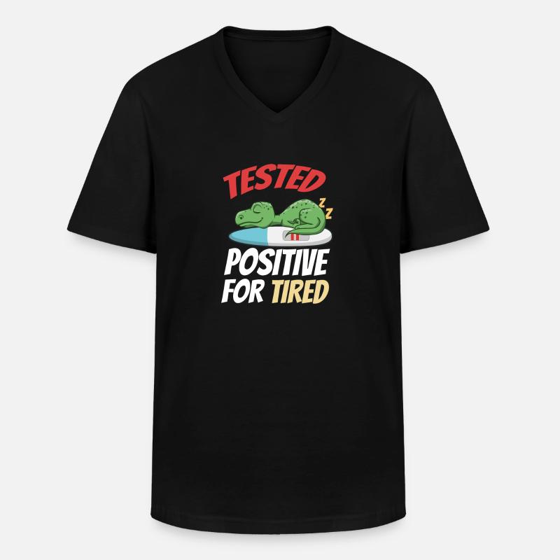 Schlafen Süß Geschenk - Männer-T-Shirt mit V-Ausschnitt - Schwarz