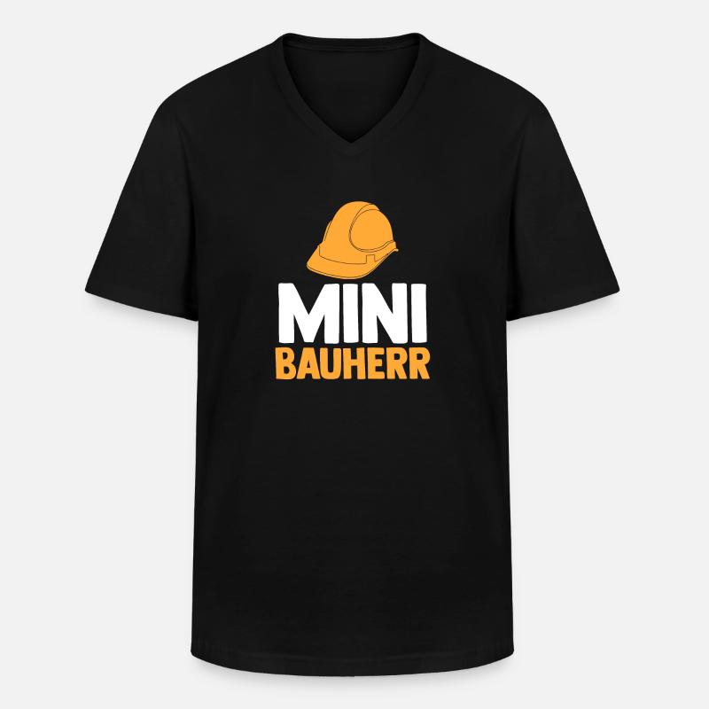 Bauherr - Männer-T-Shirt mit V-Ausschnitt - Schwarz