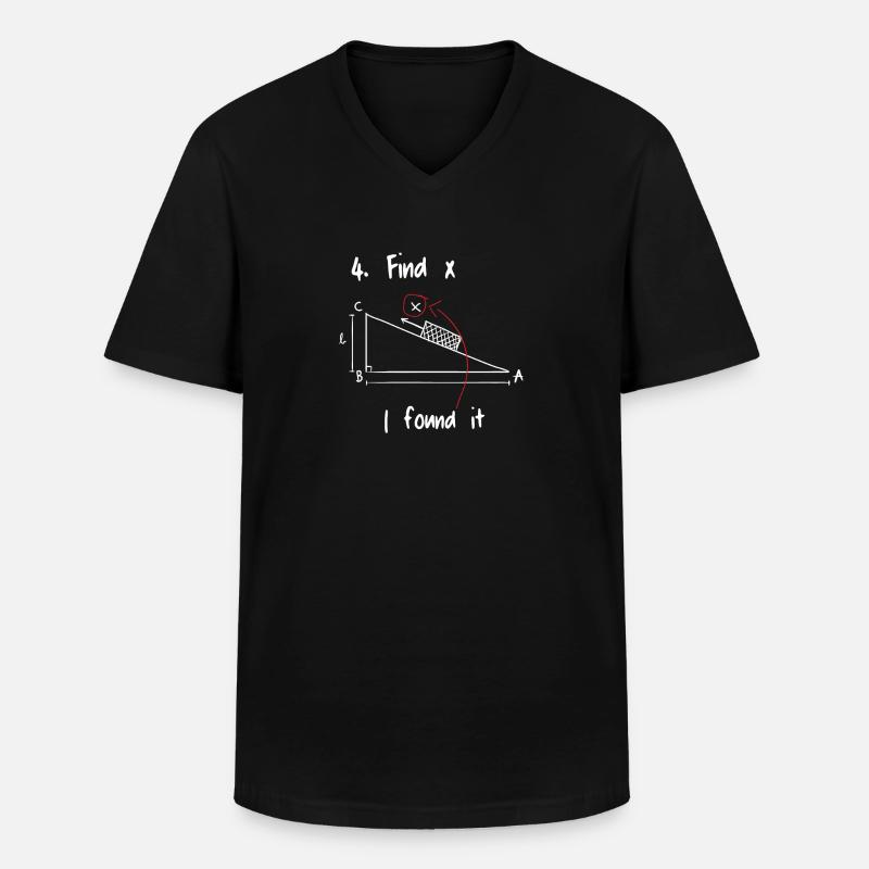 Find X Mathematics Math - Men's V-Neck T-Shirt - black