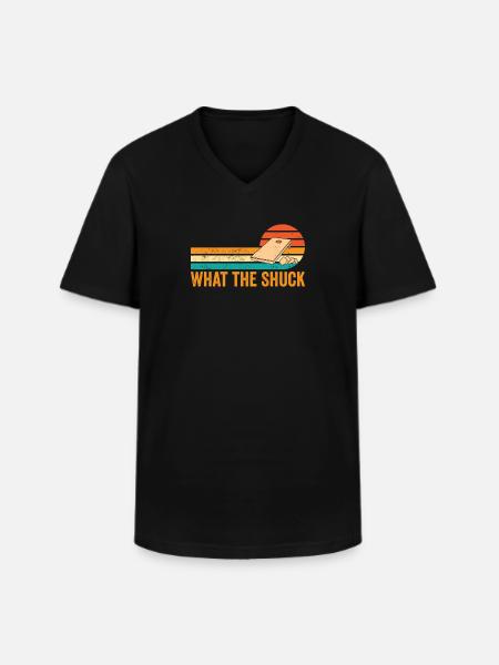 Funny Cornhole Corn Hole Retro - Men's V-Neck T-Shirt - black