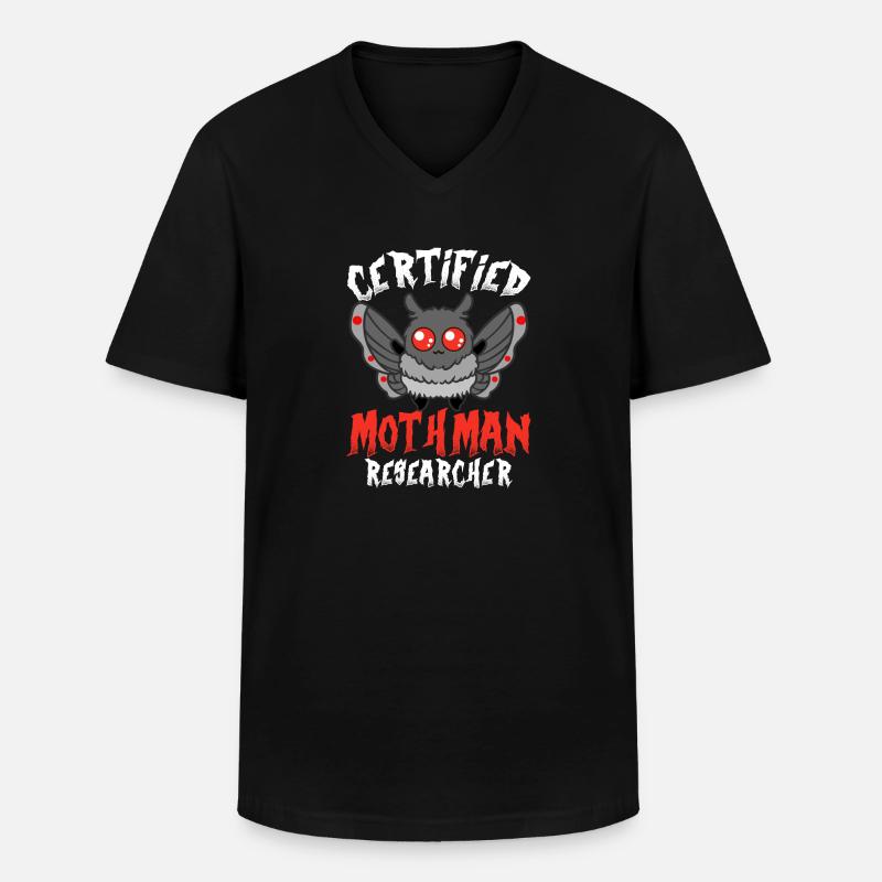 Kryptide Folklore - Männer-T-Shirt mit V-Ausschnitt - Schwarz