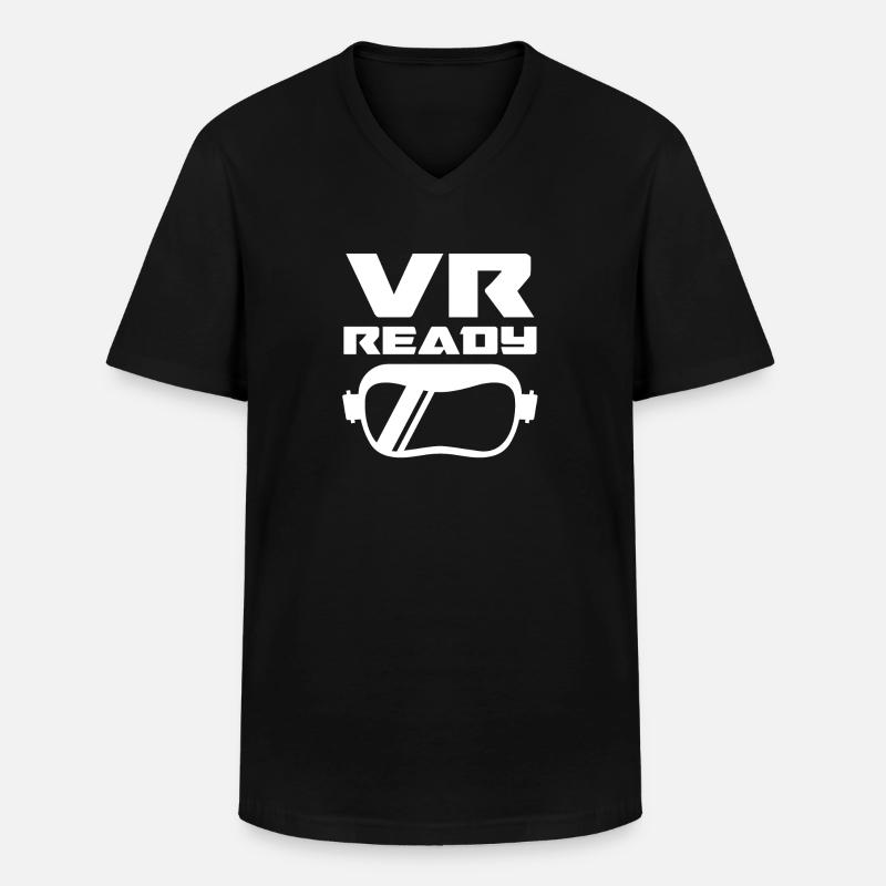 Virtual Reality VR Gift - Men's V-Neck T-Shirt - black