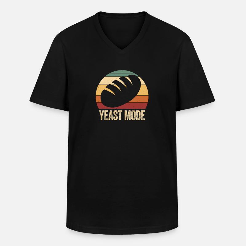 Weinlese-Hefe-Modus - Männer-T-Shirt mit V-Ausschnitt - Schwarz