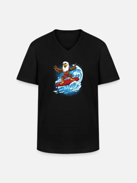 Wave surfers Surfers Surfers - Men's V-Neck T-Shirt - black