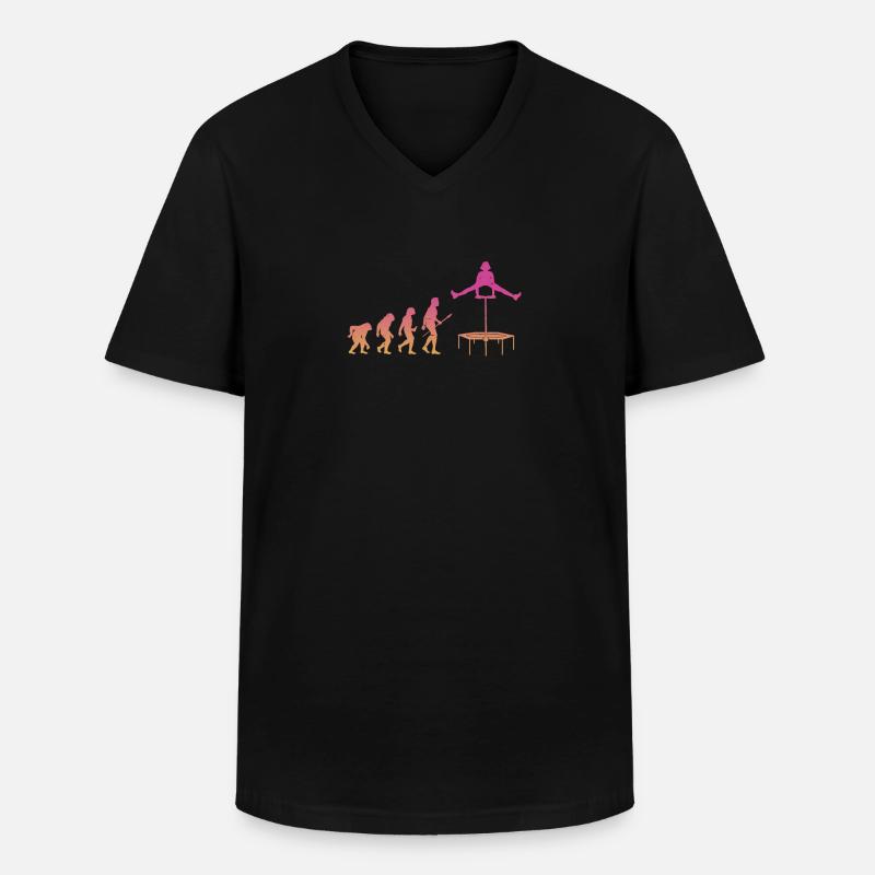 Evolution Trampoline Trampoline Gymnaste - T-shirt col V Homme - noir
