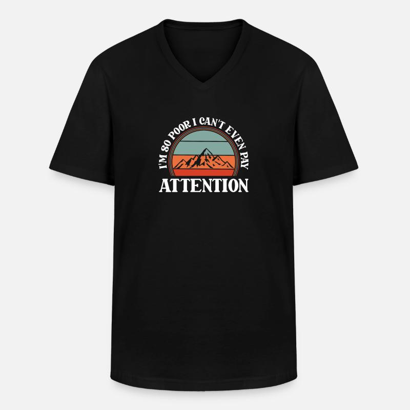 Schwarzer Humor - Männer-T-Shirt mit V-Ausschnitt - Schwarz