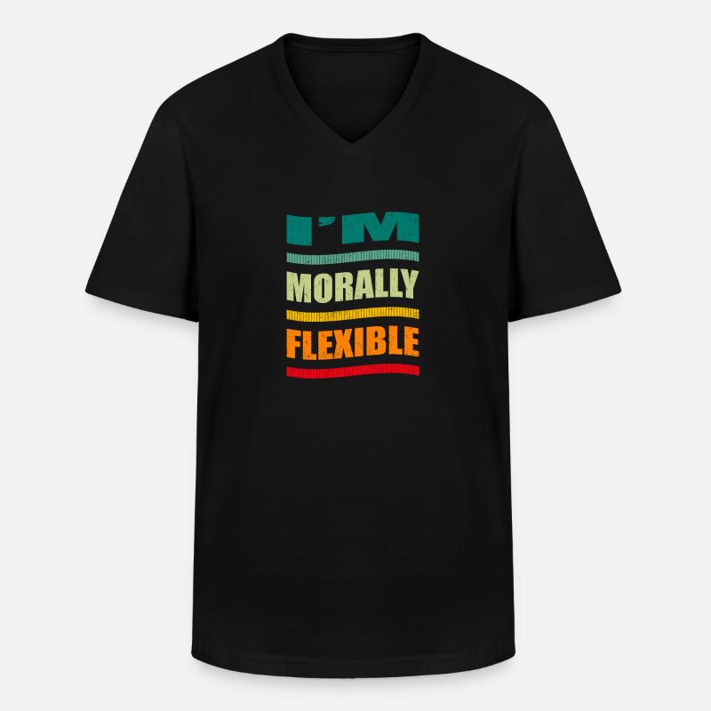 Schwarzer Humor - Männer-T-Shirt mit V-Ausschnitt - Schwarz