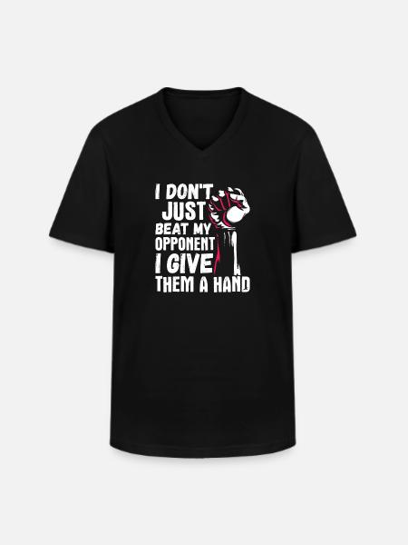Arm wrestling arm wrestler - Men's V-Neck T-Shirt - black
