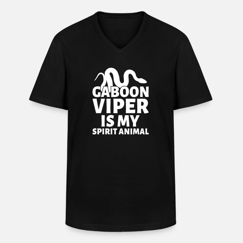 Schlangenbesitzer - Männer-T-Shirt mit V-Ausschnitt - Schwarz