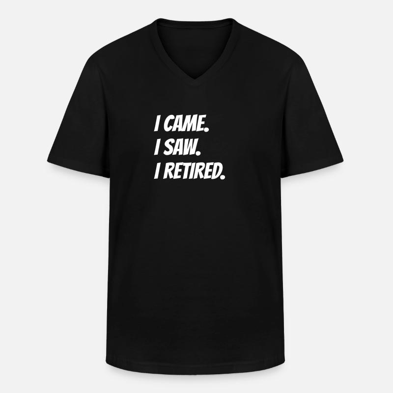 Rentner Rente - Männer-T-Shirt mit V-Ausschnitt - Schwarz