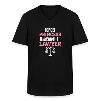Étudiants en droit - T-shirt col V Homme - noir - Devant - AI Model Male 178 dark (178cm)