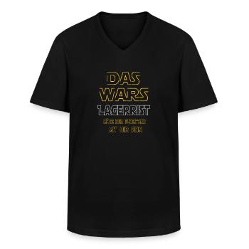 Rente Lagerrist Rente Geschenk - Männer-T-Shirt mit V-Ausschnitt - Schwarz - Vorne - AI Model Male 178 dark (178cm)