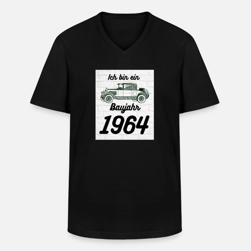 Oldtimer - Männer-T-Shirt mit V-Ausschnitt - Schwarz