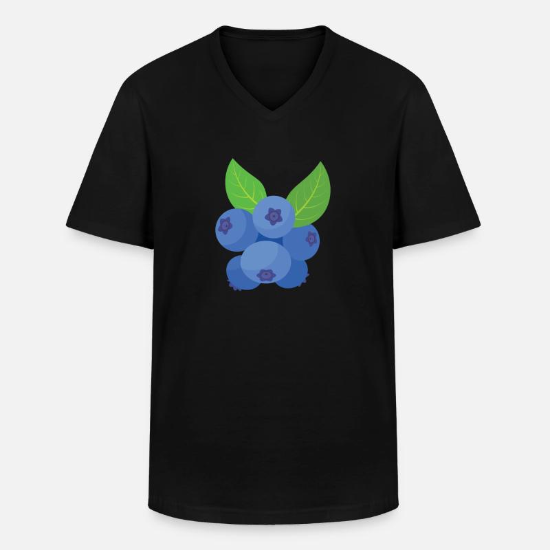 Blauberren Blauberre Geschenk - Männer-T-Shirt mit V-Ausschnitt - Schwarz