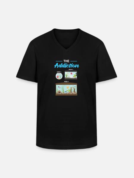 Aquarium - Men's V-Neck T-Shirt - black