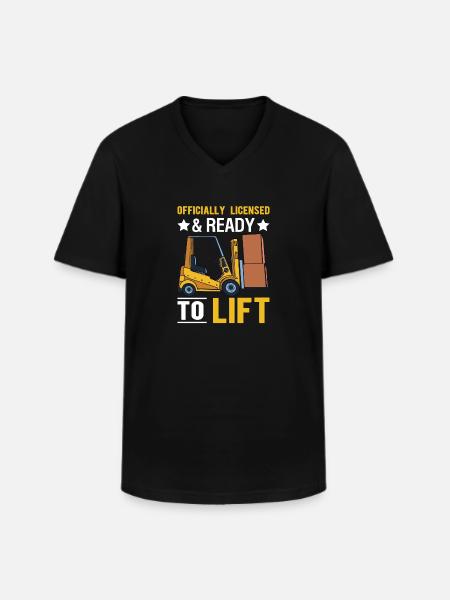 Gabelstaplerfahrer Gabelstaplerfahrer - Männer-T-Shirt mit V-Ausschnitt - Schwarz