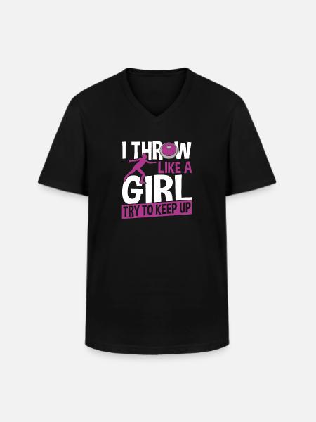 Discus Throw Discus Thrower Gift - Men's V-Neck T-Shirt - black