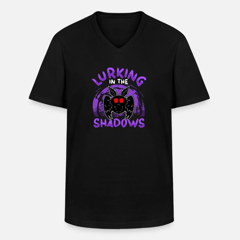 Mothman Kryptide Kryptozoologie - Männer-T-Shirt mit V-Ausschnitt - Schwarz