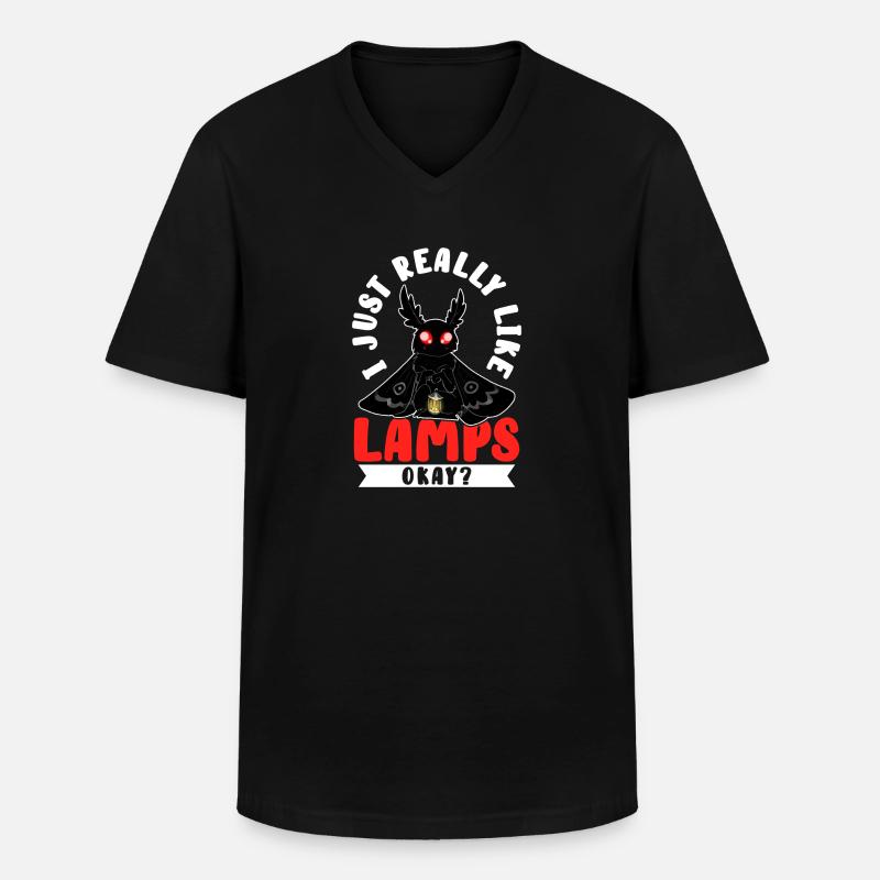 Mothman Kryptide Kryptozoologie - Männer-T-Shirt mit V-Ausschnitt - Schwarz