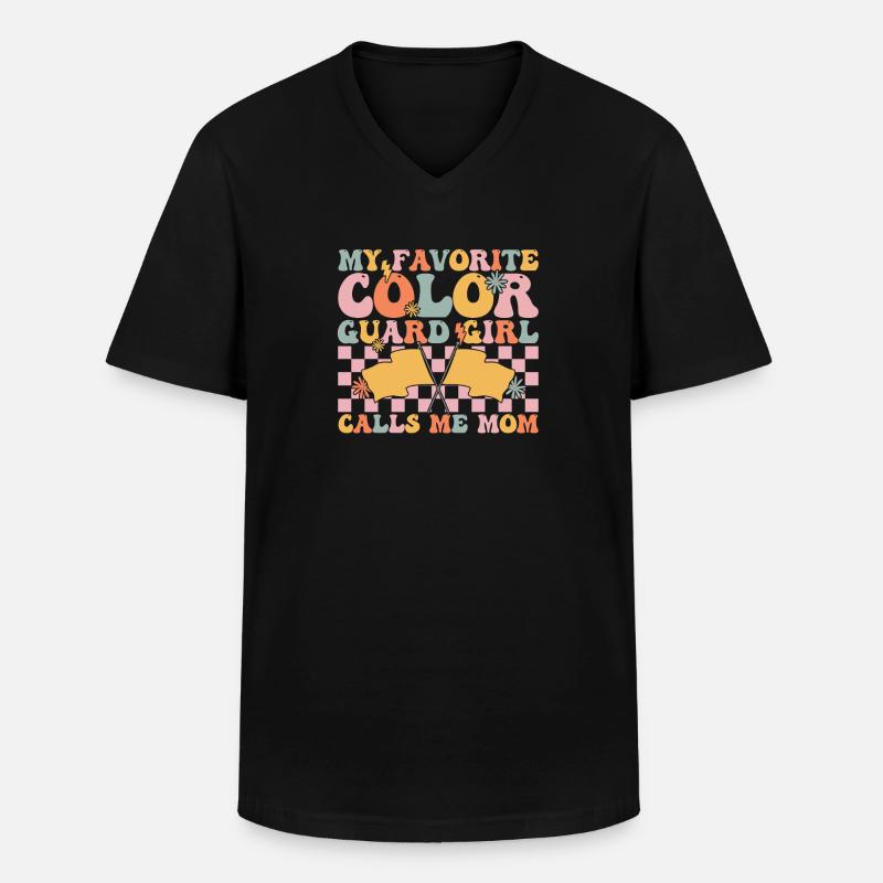Groovy Marching Band - Männer-T-Shirt mit V-Ausschnitt - Schwarz