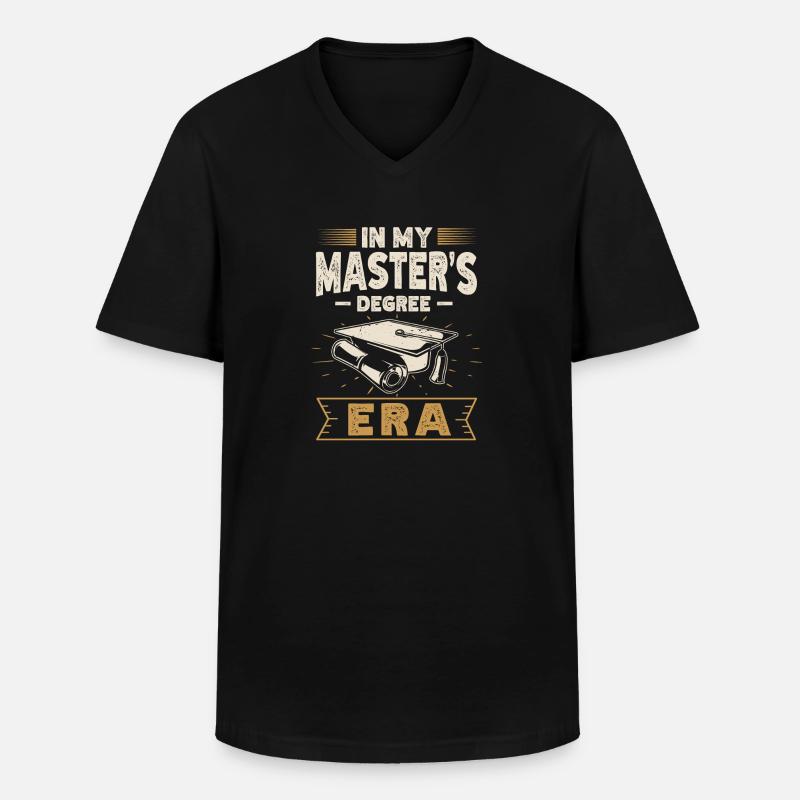 Master's Degree Studies Master's Degree - Men's V-Neck T-Shirt - black