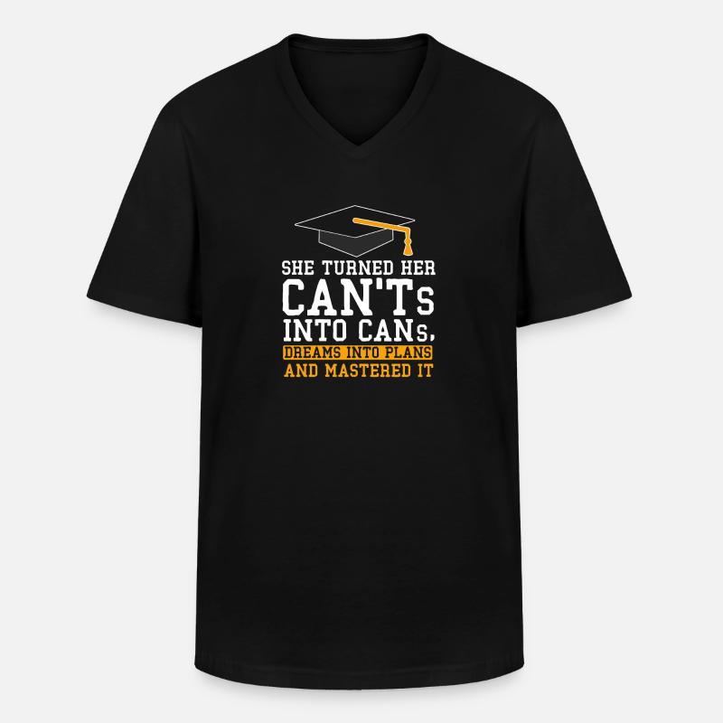 Master's Degree Studies Master's Degree - Men's V-Neck T-Shirt - black