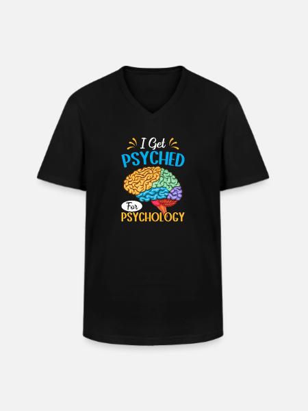 Funny Psychologist Psychologist - Men's V-Neck T-Shirt - black